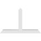 Ekena Millwork Portland Architectural Grade PVC Gable Bracket, 72"W x 45"H x 6"D x 6"F, 15/12 Pitch GBP072X45X0606POR00 - alternate 3